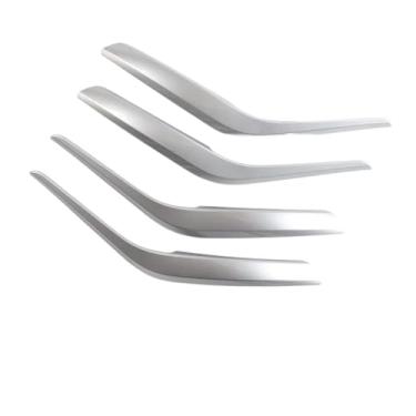 Imagem de Compatível com BMW X1 E84 2010–2016 Tampa do painel de tração interna 5 opções de cores LHD/RHD Fibra de carbono interior da maçaneta da porta Substituição da guarnição(Sliver)