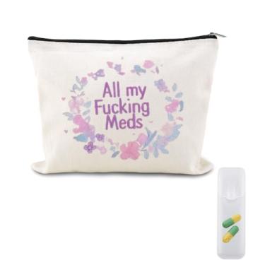 Imagem de Bolsa médica divertida para pacientes, organizador de medicamentos, acampamento, bolsa de remédios, médicos, enfermeiros, técnicos, farmácias, mordaças, presentes, presentes para médico, farmacêutico