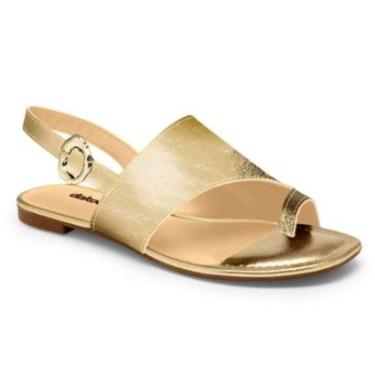Imagem de Sandália Rasteira Feminina Champagne Dakota Y9362-0009-Feminino