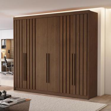 Imagem de Guarda-roupa Casal 6 Portas 4 Ripadas Portugal - Conquista Móveis