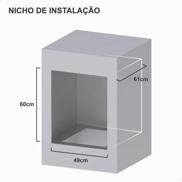 Imagem de Forno de Embutir Venax á Gás 50L Cristallo GIII GLP 127V 26014