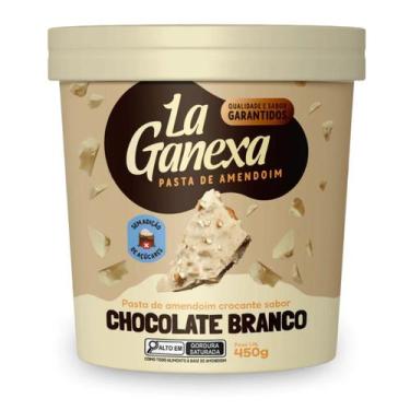 Imagem de Pasta de amendoim chocolate branco 450g - La Ganexa