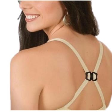 Imagem de Kit Clip Nadador plástico 5 unidades prendedor uni as alças do sutiã -