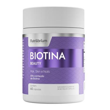 Imagem de Biotina Pura Beauty Cabelo Pele e Unhas 60 Capsulas Nutrilibrium, Sem 