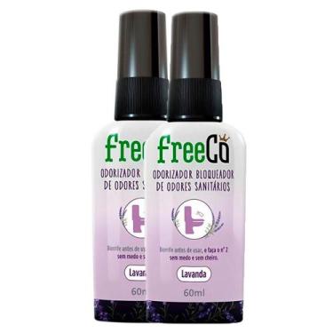 Imagem de Kit 2 Bloqueador de Odores Sanitários FreeCô Lavanda 60ml - Freeco
