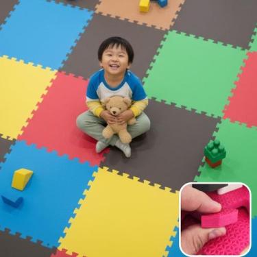 Imagem de Kit 12 Tapete Infantil Quarto Antiderrapante Grande EVA 3m² Medida 50X
