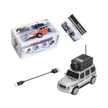 Imagem de Carro RC Mini FPV Em Escala 1/64 Com Câmera HD E Controle Remoto Com G