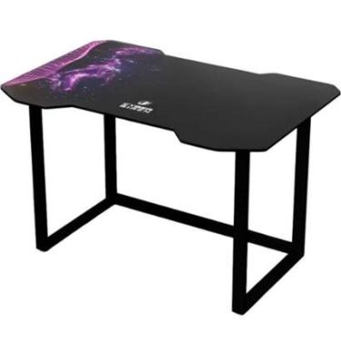 Imagem de Mesa Gamer Hayonik Cyber Siren, RGB, Preto - 86707-Unissex