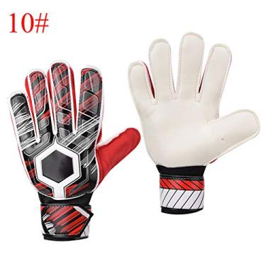 Imagem de Luvas de goleiro de futebol Ainoli látex nylon PU proteção para dedos para crianças adultas (10#)