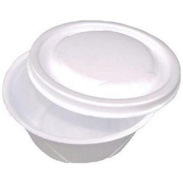 Imagem de 100 Cumbuca Pote Isopor Com Tampa Mr500 500Ml Ultra  2Pct 