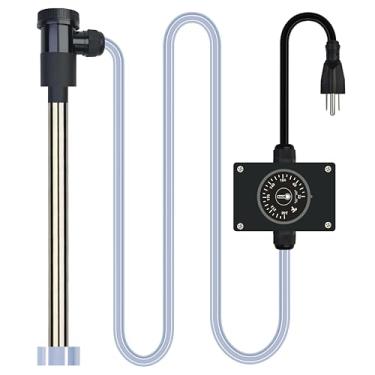 Imagem de XCLBTFDC Aquecedor de água de imersão de 1800 W portátil para banheira e piscina submersível com controle de temperatura para balde, piscina inflável, batistério, banheira de hidromassagem, piscina