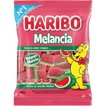 Imagem de Bala de Gelatina Melancia Haribo 80g