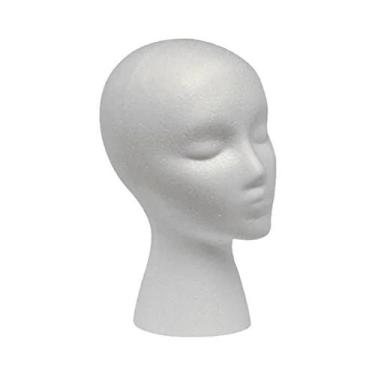 Imagem de Suporte Para Exibição De Perucas Femininas, Cabeça De Manequim Em Espu