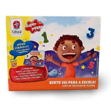 Imagem de Massinha De Modelar Super Massa - Brincando Na Escola C/ Livro - Estrela