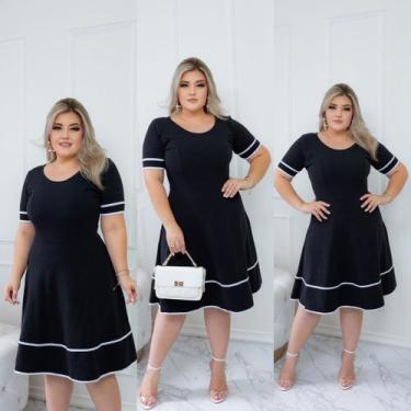 Imagem de Vestido  Rodado Moda Evangélica Casamento Civil Madrinha - Universo do