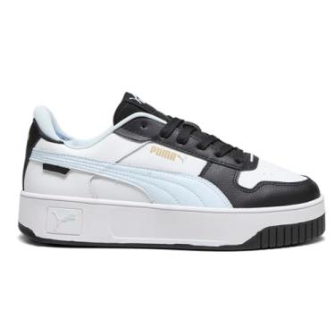 Imagem de PUMA Tênis feminino Carina Street, Branco-gelado, azul e preto, 40