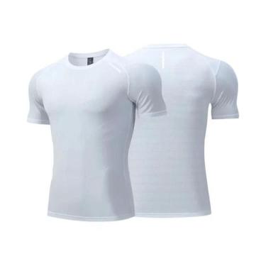 Imagem de Camiseta Masculina De Corrida Fina De Seda Gelada Manga Curta Dry Fit 