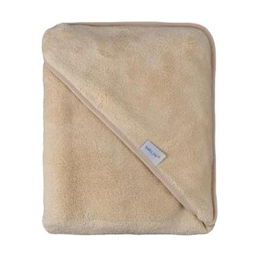 Imagem de Toalha de Banho Baby Joy Super Seca com Capuz de Canto 75x75 cm – Bege