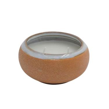 Imagem de Vela Perfumada Sand Em parafina com Base Em Cerâmica D8,6Xa4,8cm - Full Fit