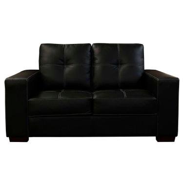 Imagem de Sofá De Couro 2 Lugares Paris 164Cm M06 Preto 450