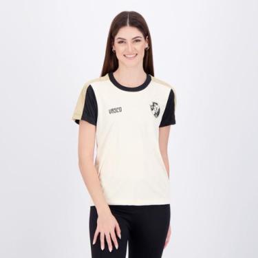 Imagem de Camisa Vasco Estouro Feminina Bege - Braziline, GG