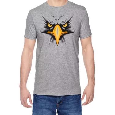 Imagem de Camiseta Estampa Águia Imponente,Força, Atitude e Estilo Poliéster - N