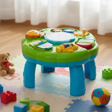Imagem de Mesa Mesinha Didática Brinquedo Educativo Infantil Luz Som - BarrettoM