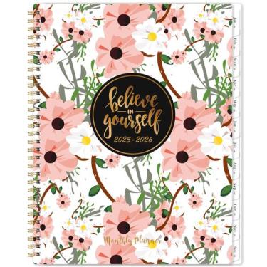 Imagem de Agenda mensal MaaiBok 2025-2026 23x28cm com abas e bolso