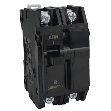 Imagem de Disjuntor Bipolar 50A Curva C Soprano Padrão DIN - DISJ2P50A