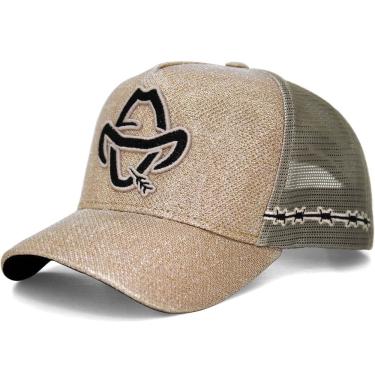 Imagem de Boné Sacudido`s - Logo Estilizado - Glitter Cobre