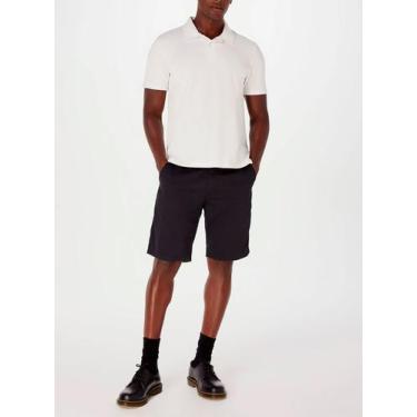Imagem de Bermuda Hering KTNU Masculina Chino Algodão T. 38/48, 40, N10, Preto