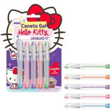Imagem de Mini caneta esferografica hello kitty - 5 unid. - leo & leo