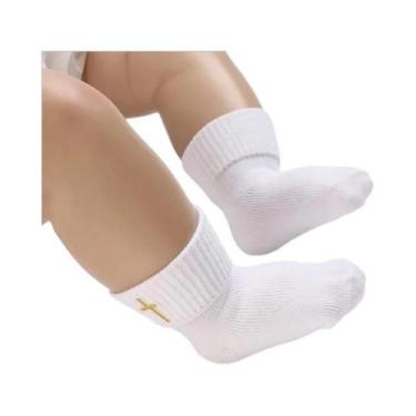 Imagem de Sapatos Brancos Para Bebês Recém-Nascidos, Solado Macio, Sapatos Para 