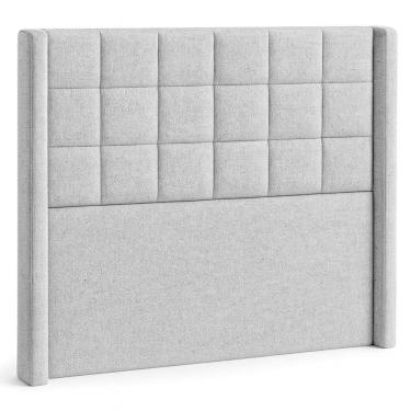 Imagem de Cabeceira Casal King Cama Box 195 Cm Berlim Linho Cinza - Nexta Casa