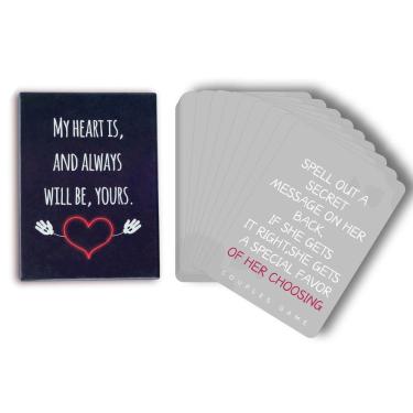 Imagem de Jogo de cartas para casais bebendo Romantic Date Night 50 Cards