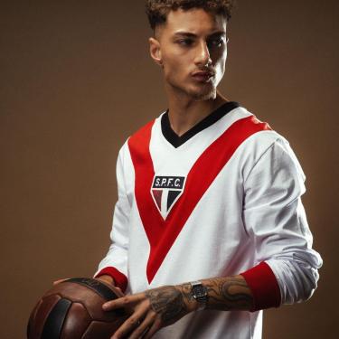 Imagem de Camisa São Paulo Retrô 1930 Manga Longa Masculina-Masculino