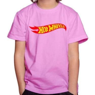 Imagem de Camiseta Camisa Infantil Juvenil Menino Menina Hot Whe els Corrida Car