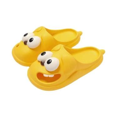 Imagem de Chinelo Feminino Divertido De EVA Com Desenho De Cachorro De Olhos Gra