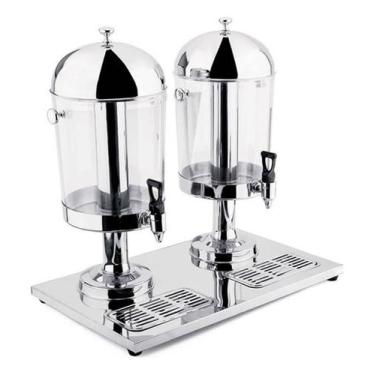 Imagem de Suqueira Dupla Refresqueira Inox Dispenser Suco Bebida Butts - JMA Ino