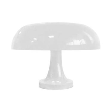 Imagem de Luminária De Mesa LED Laranja Em Formato De Cogumelo, Minimalista E Mo