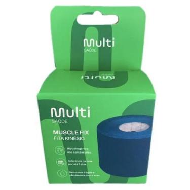 Imagem de Fita Adesiva Kinesio Bandagem Muscular MultSaude Muscle Fix - HC041/HC
