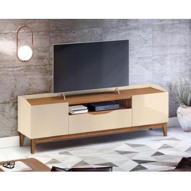 Imagem de Rack Sala Ravena para TV até 60 Polegadas c/ Pés de Madeira - CASA D, 