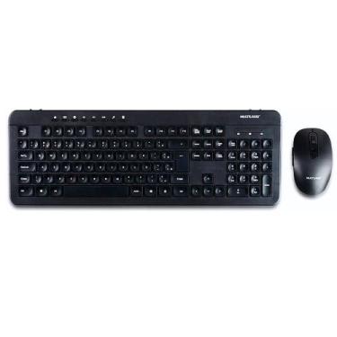 Imagem de Teclado e Mouse Sem Fio 2.4 USB Preto TC250 Multilaser