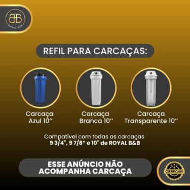 Imagem de Kit 30 Refil Filtro Carvão Ativado Carbon Block 9 34 Cor Cinza - Royal