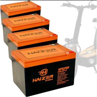 Imagem de Bateria para bike e scooter elétrica 12v 15ah - HAIZER