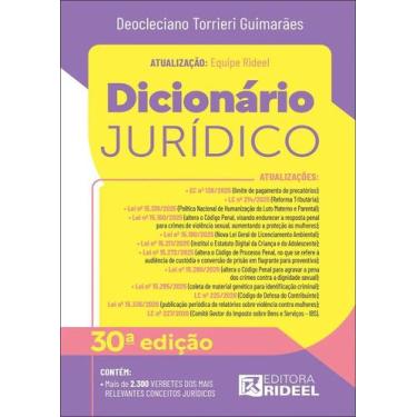 Imagem de Dicionário Jurídico - 30ª Edição (2026) - Rideel, 3
