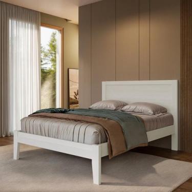 Imagem de Cama Casal 140cm em Madeira Maciça Topazio - Finestra