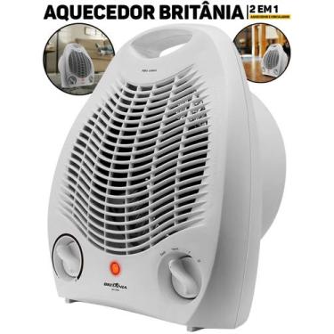 Imagem de Aquecedor Britânia 1500W AB1100N 3 Níveis Aquecimento Ventilador Portá