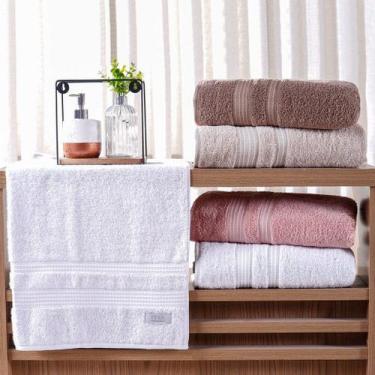 Imagem de Toalha de Rosto Classique 100% Algodão 500g/m² 50x80cm Tessi Branco