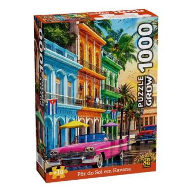 Imagem de Quebra Cabeças 1000 peças Pôr Do Sol Em Havana Grow